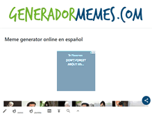 Tablet Screenshot of generadormemes.com